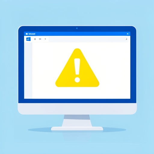 Windows 11 업데이트 문제를 점검하는 컴퓨터 화면과 경고 표시